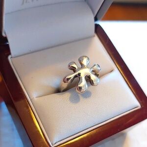 Vintage 90s Sterling Silver Splat Ring 🫟